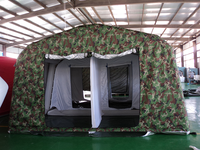 Inflatable decontamination tent made by heavy duty PVC