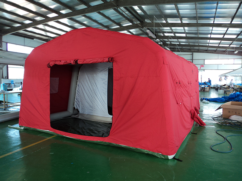 Inflatable decontamination tent made by heavy duty PVC