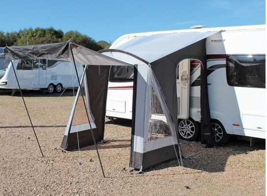 light weight framed poled caravan porch awning