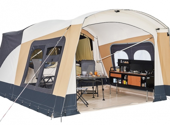 Customized luxury camping camper trailer tent