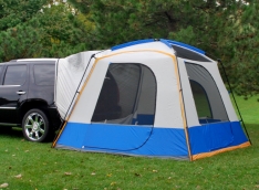 Quality polyester SUV tent /car rear tent design