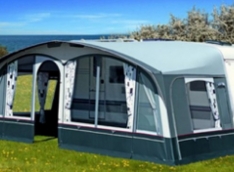 Full caravan awning curved design 750-1150