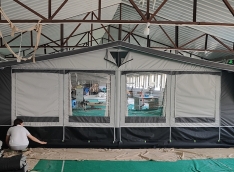 Customized All season Inflatable Caravan Full Awnings Full Air Awnings 