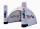 Inflatable trade show tent with customized printing continuous inflating style