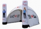 Inflatable trade show tent with digital printing