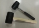 Camping mallet with wood handle