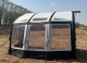 Fast open inflatable caravan awning