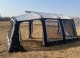 Inflatable caravan awning and RV awning