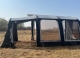 Inflatable caravan awning and RV awning