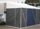 PVC vinyl bag awning with cotton canvas walls