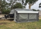 Durable roll out awning wall kits