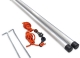 Light weight telescopic poles for tents awnings and tarps