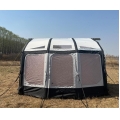 Fast open inflatable caravan awning